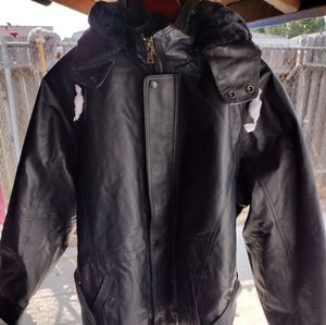 Leather coat for men